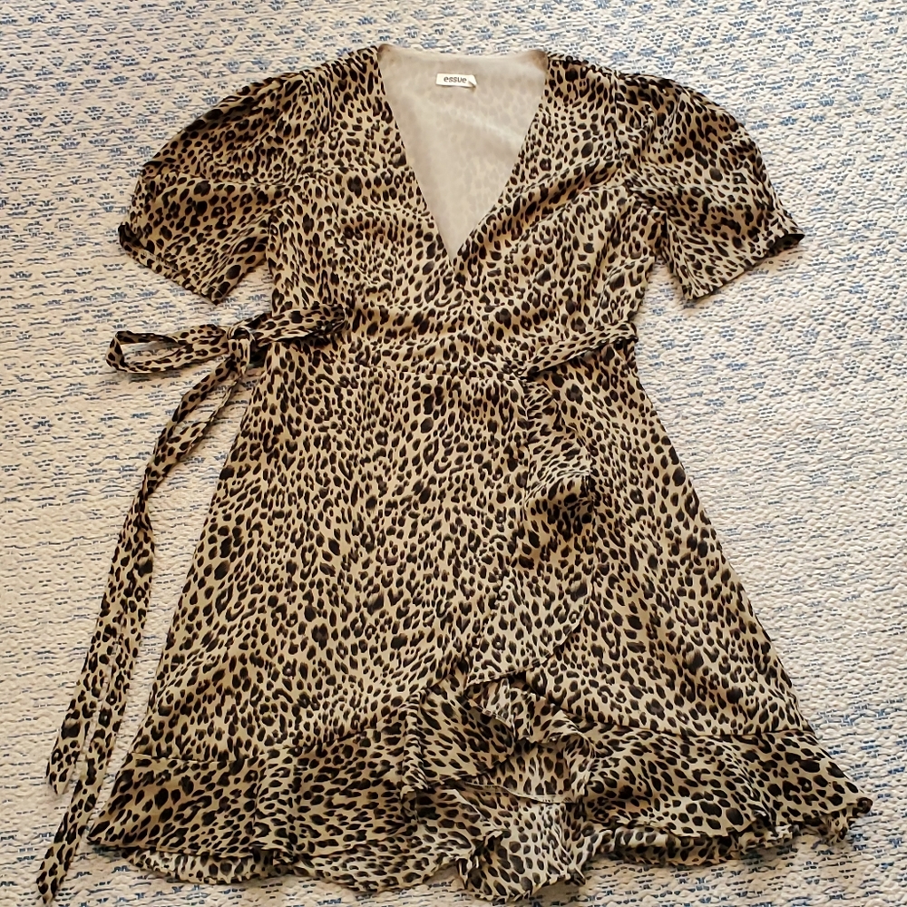 *SOLD* Leopard Print Wrap Dress